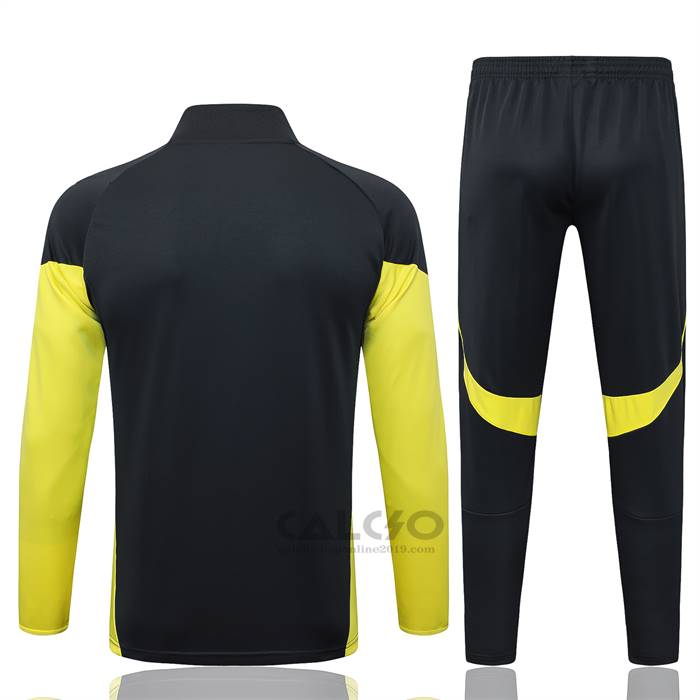 Tuta da Track di Giacca Real Madrid Bambino 2025-2026 Grigio Giallo
